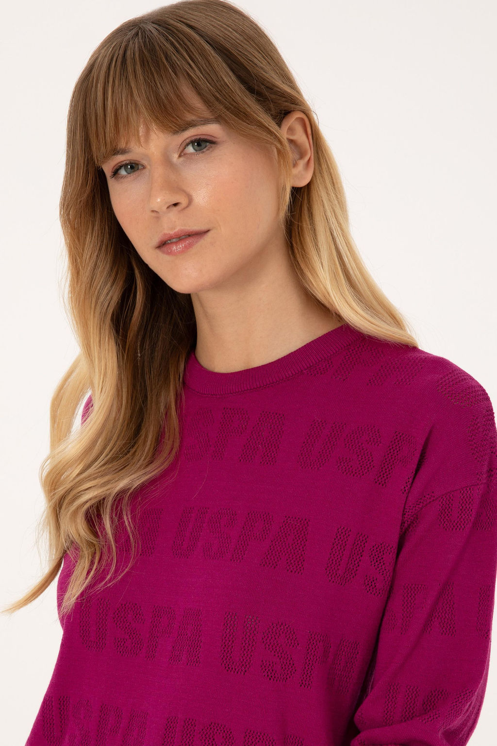 Kad_n Menek_e Bisiklet Yaka Kazak - U.s. polo assn фото 2