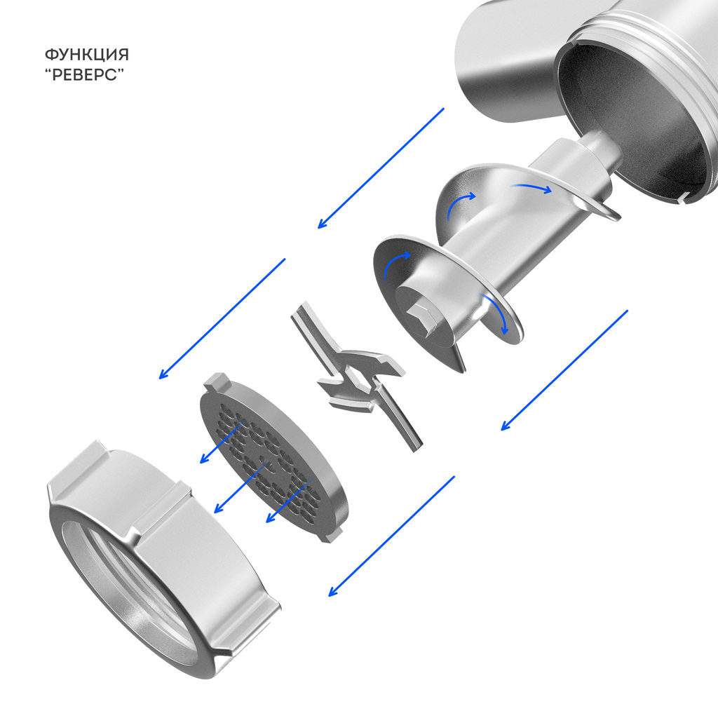 Мясорубка электрическая GALAXY LINE GL2421 (видео в описании)  фото 4