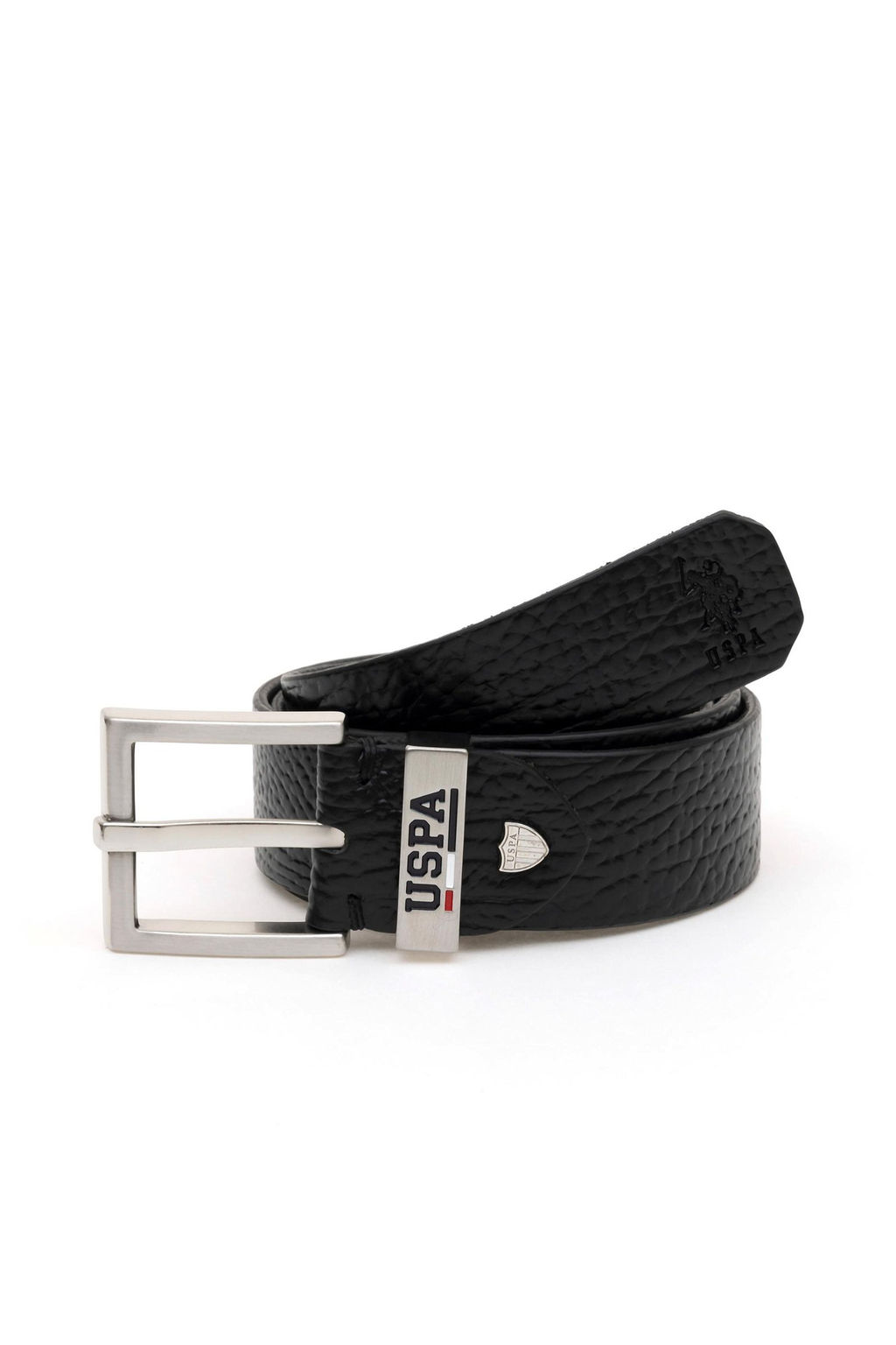 Мужской черный пояс - U.s. polo assn фото 3