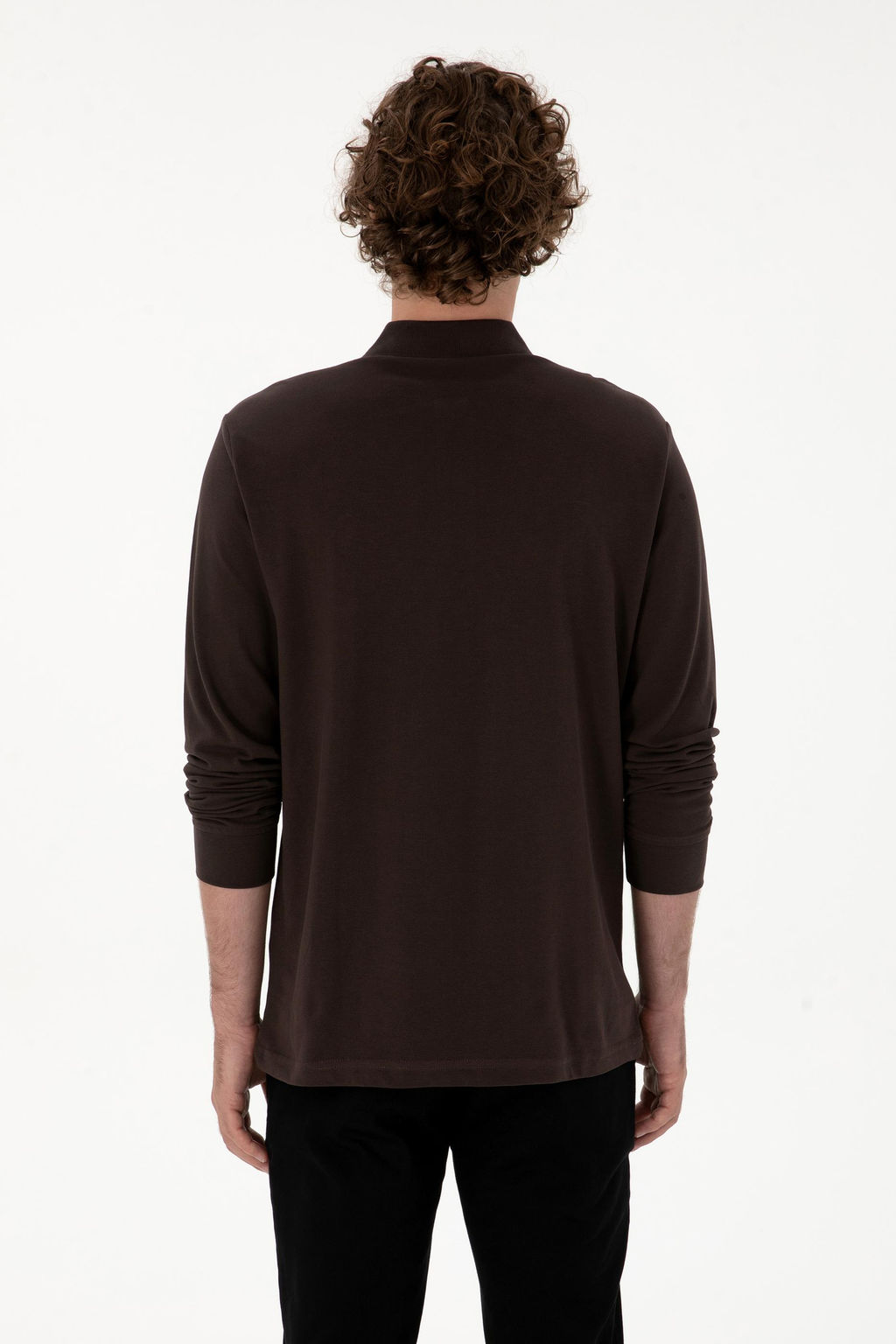 Erkek Koyu Kahverengi Basic Sweatshirt Sepette S_rpriz _ndirim - U.s. polo assn фото 5