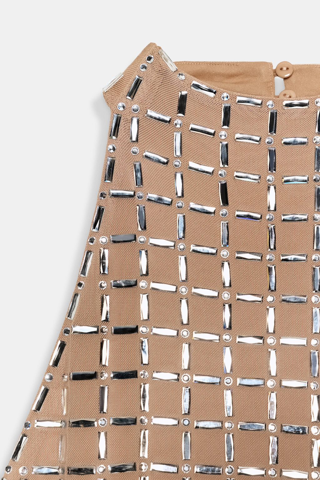 SPARKLY MESH HALTER MIDI DRESS - Zara фото 5