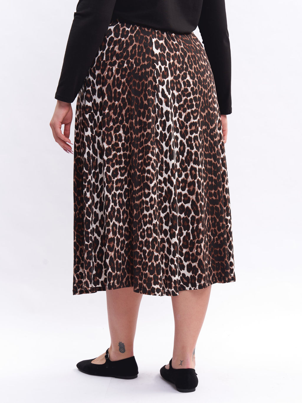 Юбка леопардовая UB17407LEO03