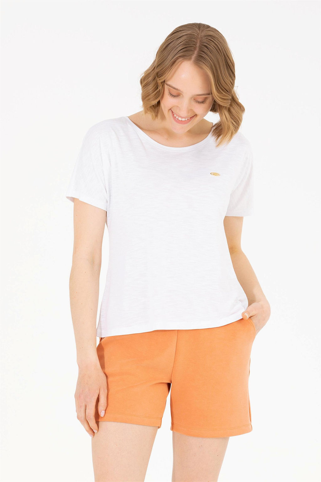 U. S. Polo Assn Женская белая футболка с круглым вырезом - U.s. polo assn фото 8