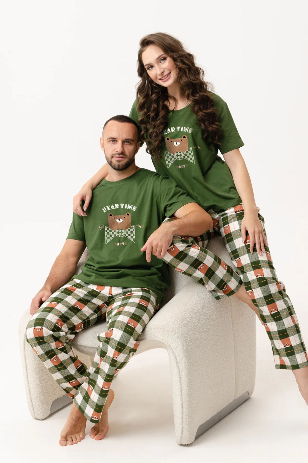 100% Хлопок  Пижама  Вечеринка - Оптима фото 6