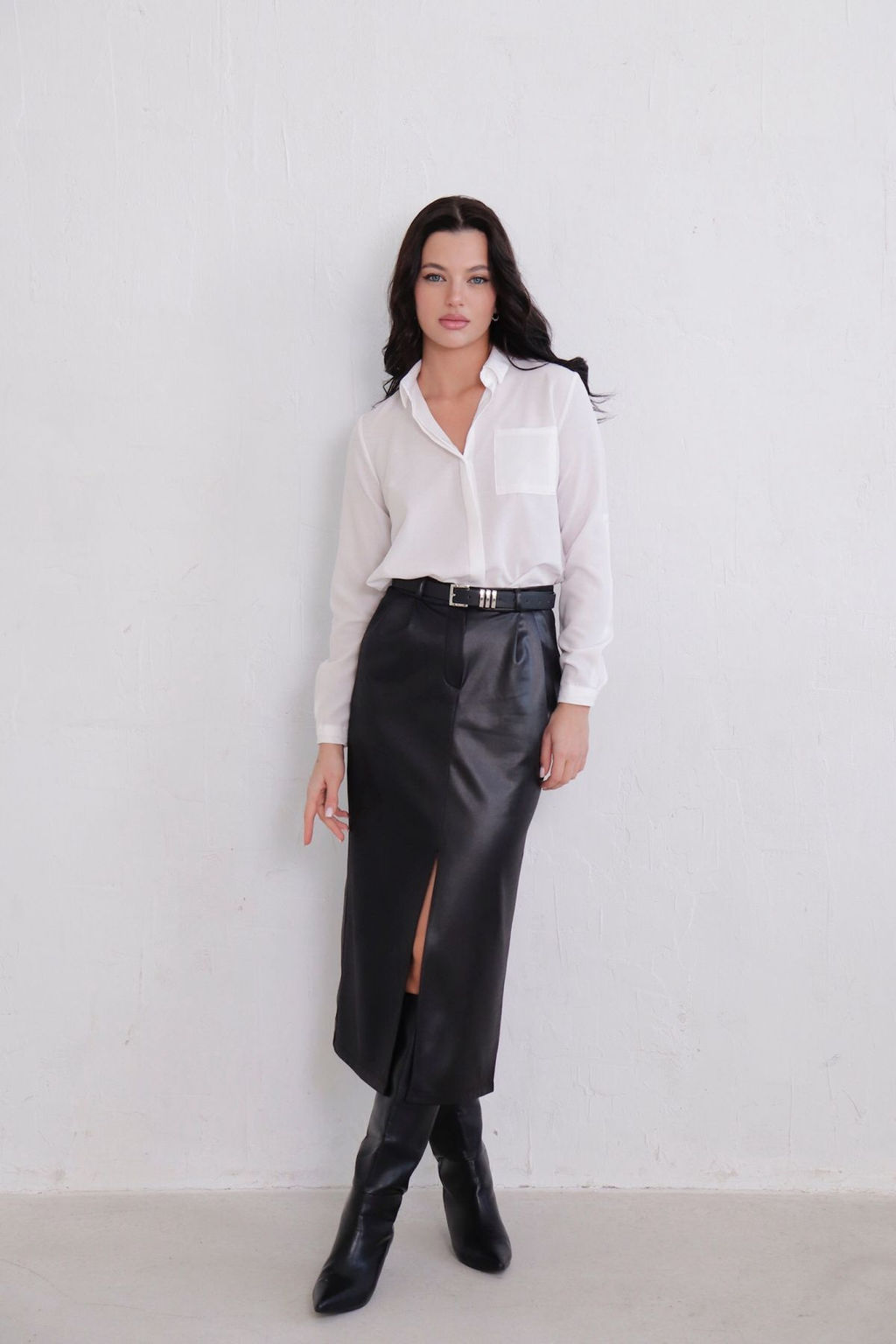 Юбка миди-макси с разрезом спереди - Martichelli фото 121