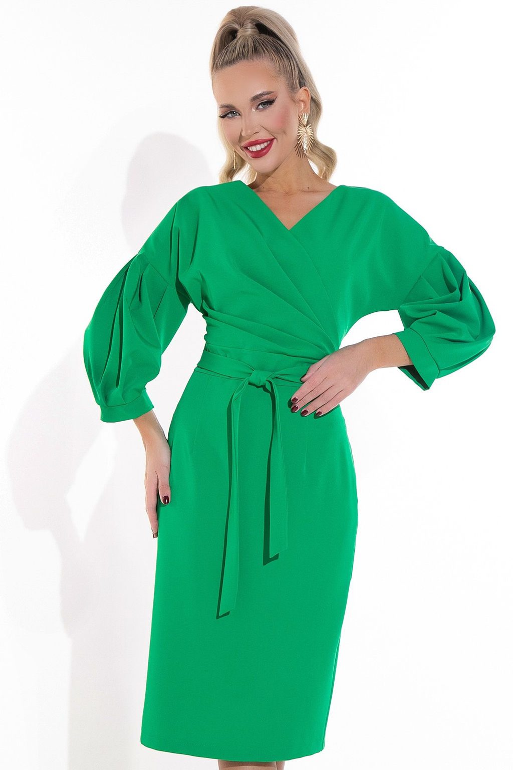 Платье Искусство обольщения (зелёный) - Эльза фото 2