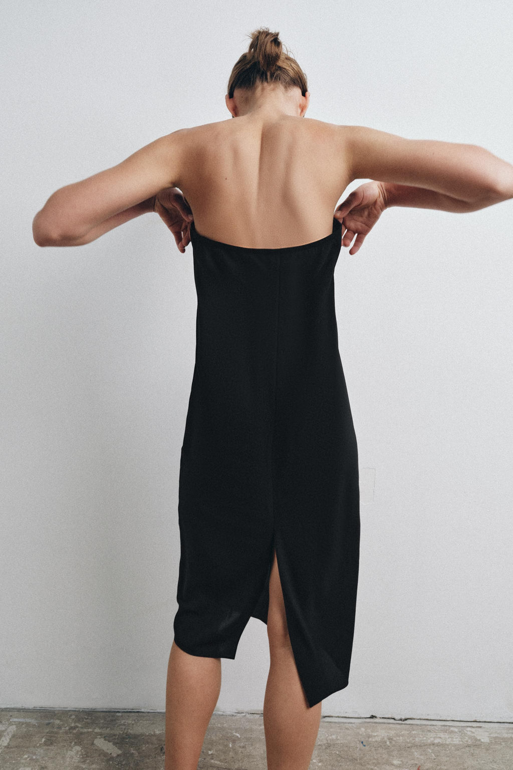 VESTIDO FORRO BANDEAU / Negro - Zara фото 3