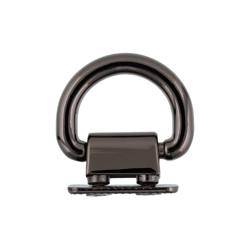 Фурнитура сумочная металл Gamma GH 13/17 Ручкодержатель 27 х 24 мм 5 шт. №06 под черный никель