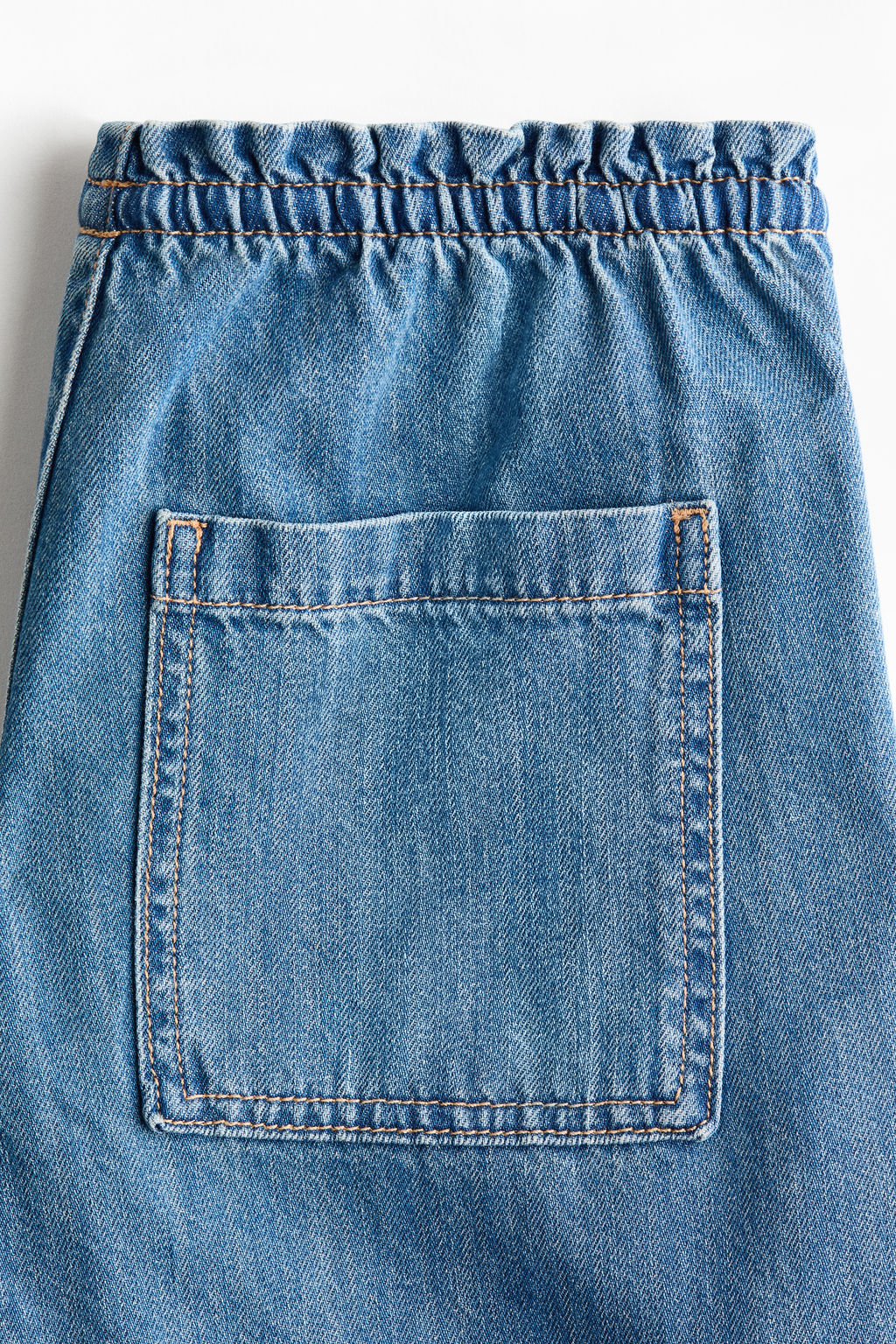 Pantal?n denim con cintura el?stica - H&m фото 7