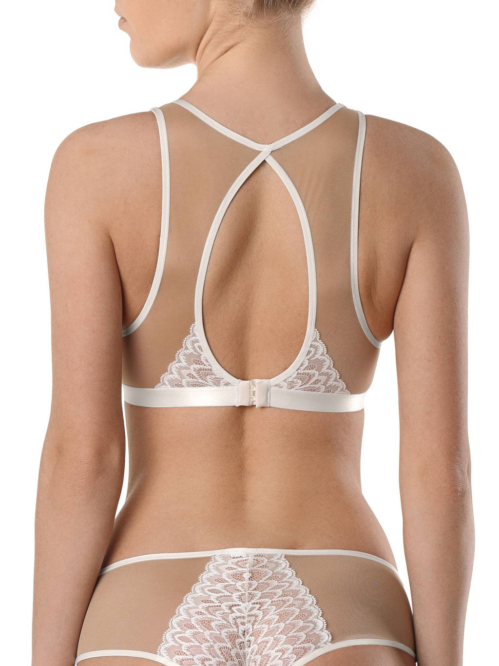 CONTE Бралетт из легкого кружева и сетки Venus TA0004 приглушенно-белый
