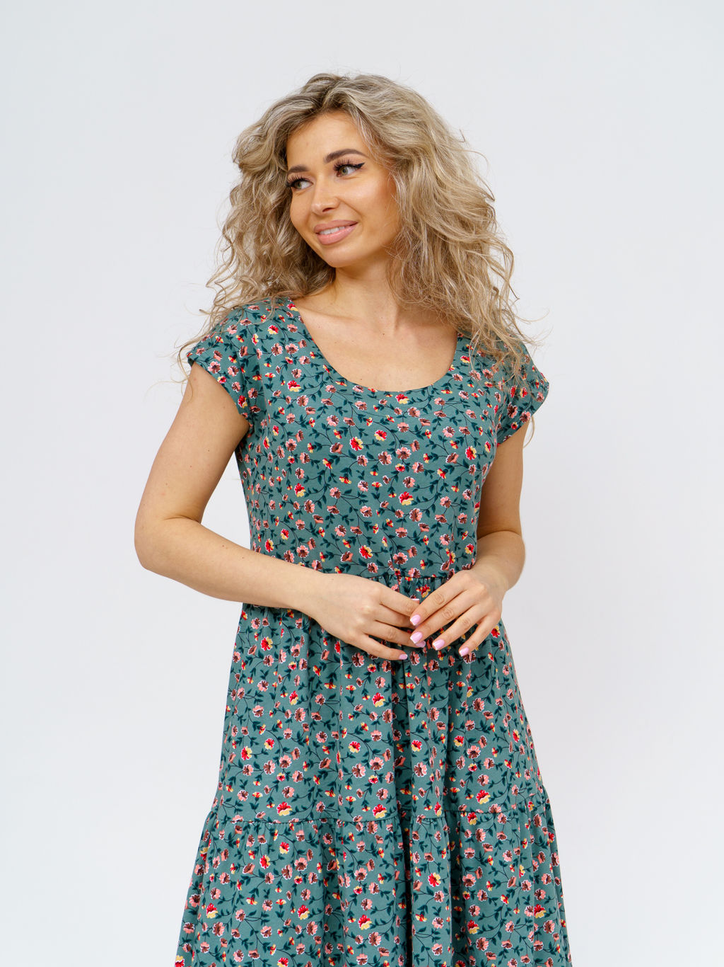 824 Платье "хаки"