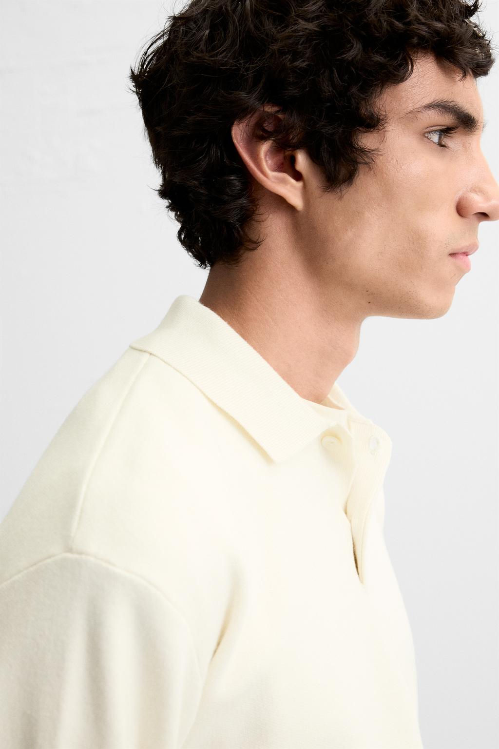 VISCOSE BLEND KNIT POLO SHIRT - Zara фото 13