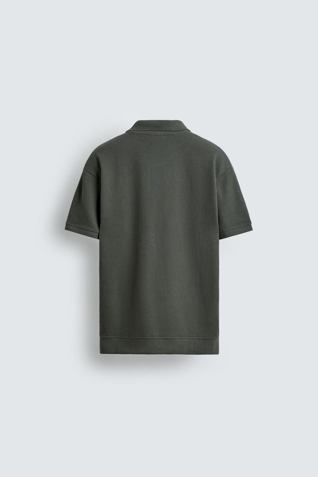 POLO ESTRUCTURA VERTICAL / Verde oscuro - Zara фото 7