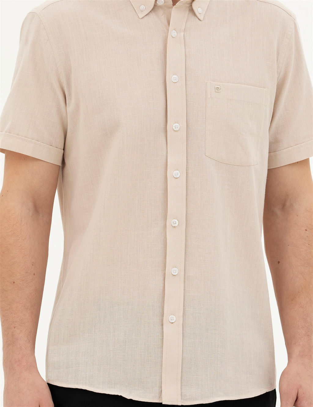 Bej Regular Fit K_sa Kollu G_mlek - Pierre cardin фото 6