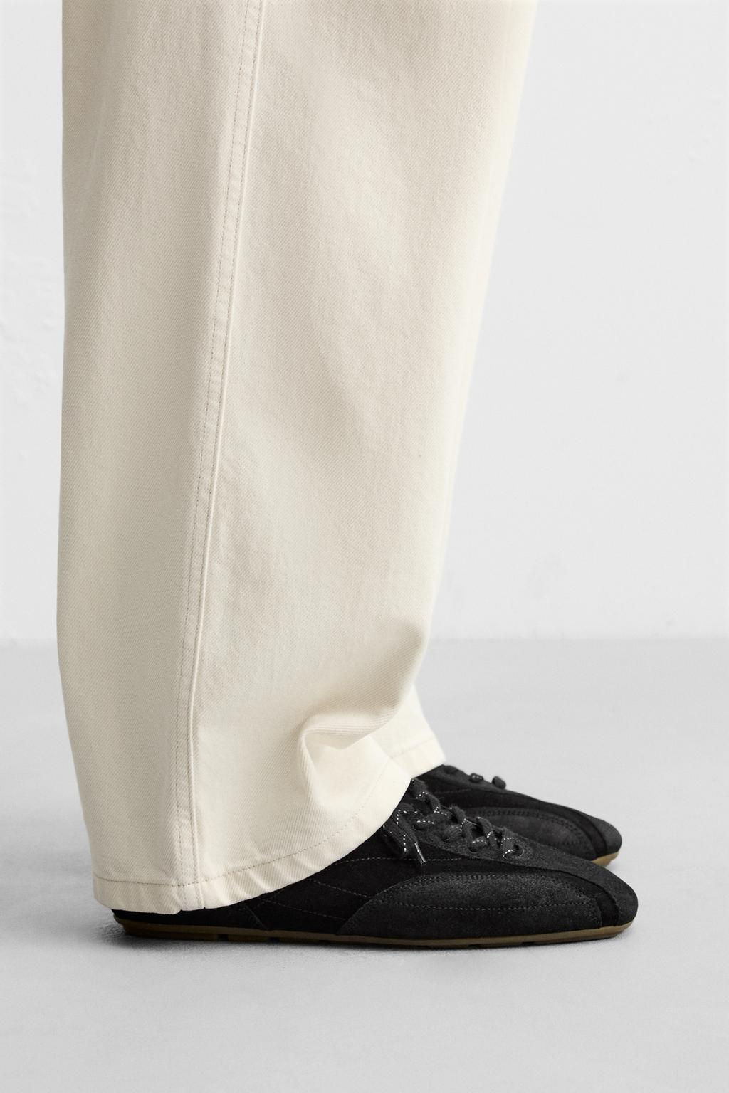 ULTRA-THIN SOLE LEATHER TRAINERS - Zara фото 7