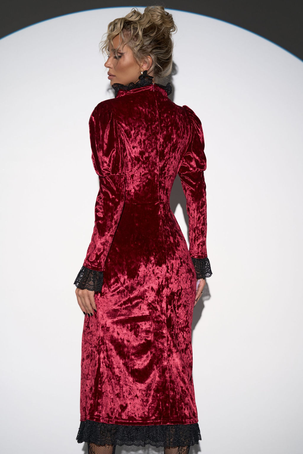Платье Кэстл (бордовый) - Эльза фото 22