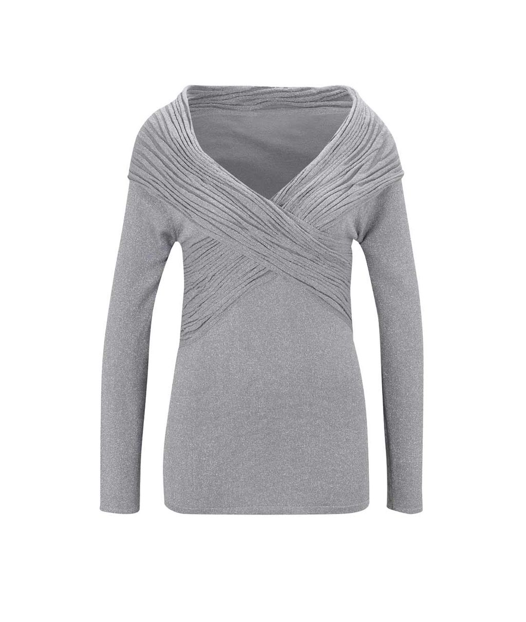 Пуловер, серебристый - Patrizia dini фото 2