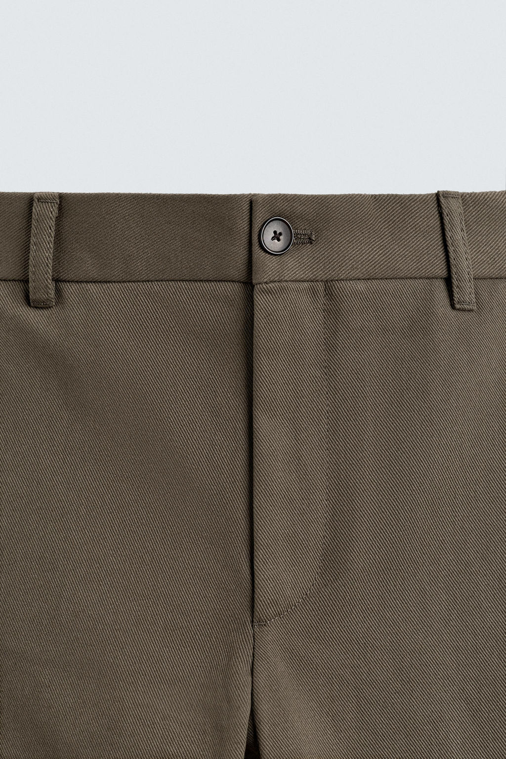 PANTAL?N STRAIGHT FIT ESTRUCTURA / Tostado - Zara фото 8