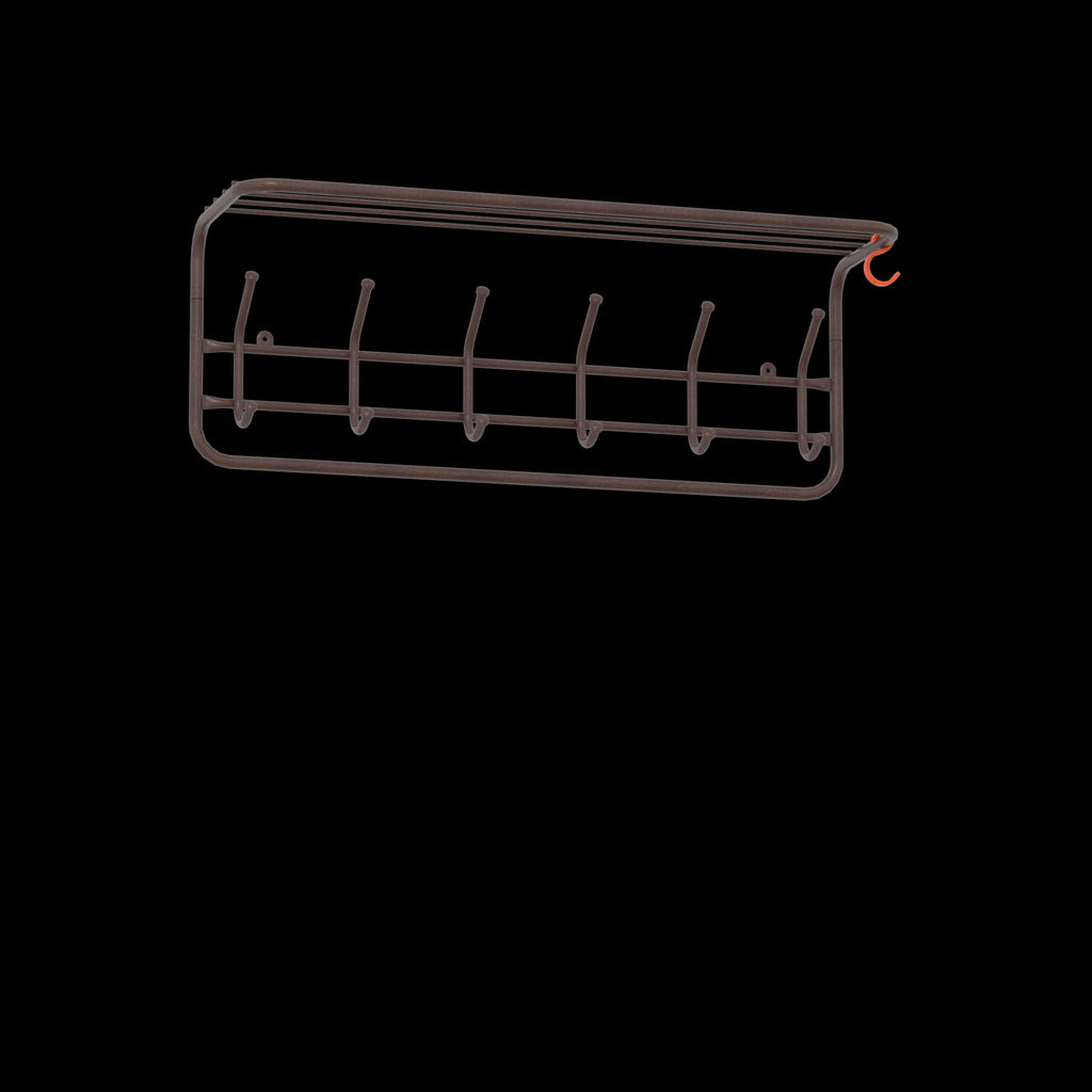 Вешалка с полкой 80см (7) Коричневый