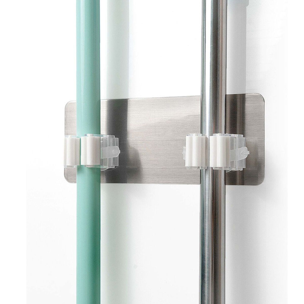 Держатель для уборочного инвентаря двойной, арт. 74895 - Полимербыт фото 4