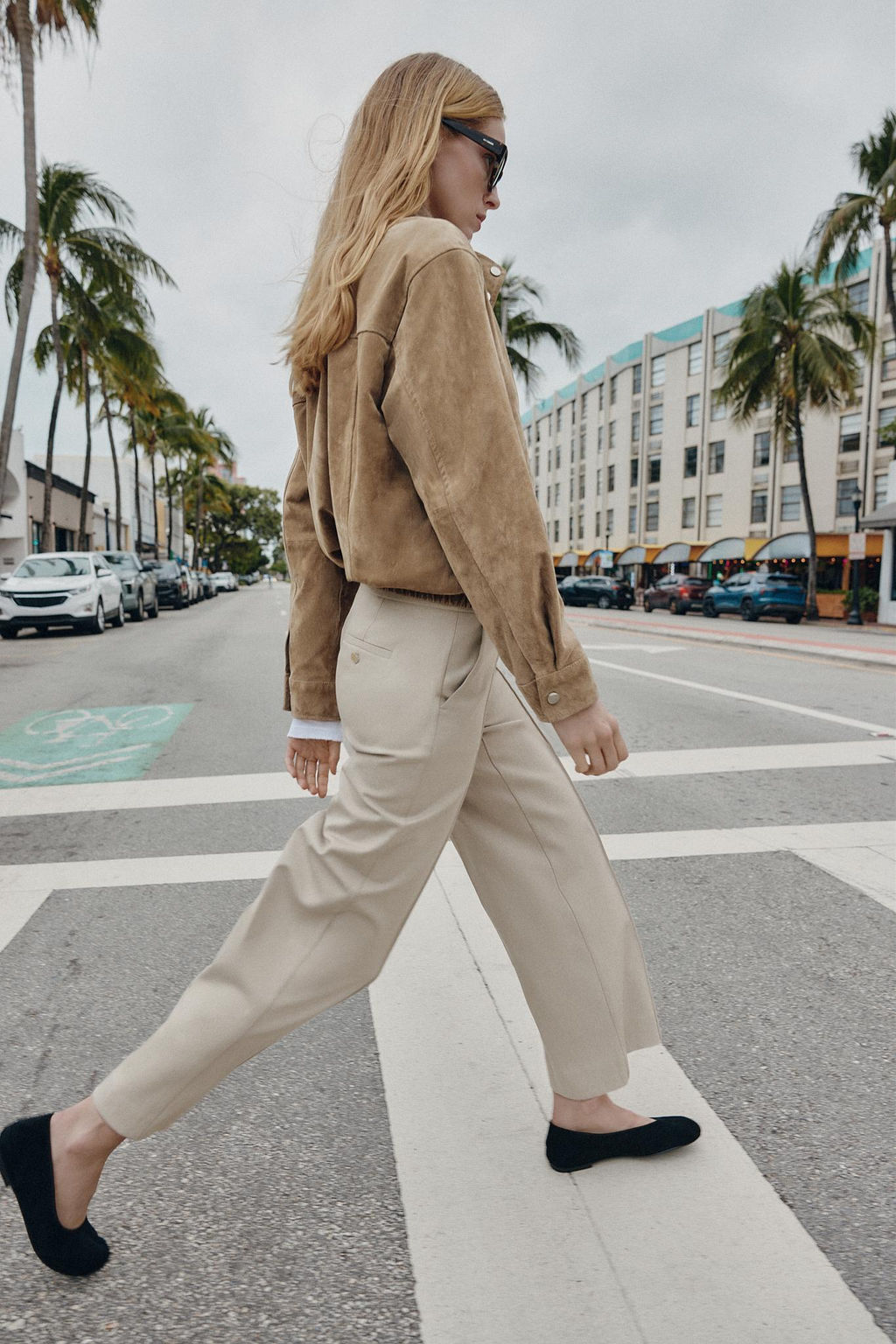 FLAT SUEDE BALLET FLATS - Zara фото 10