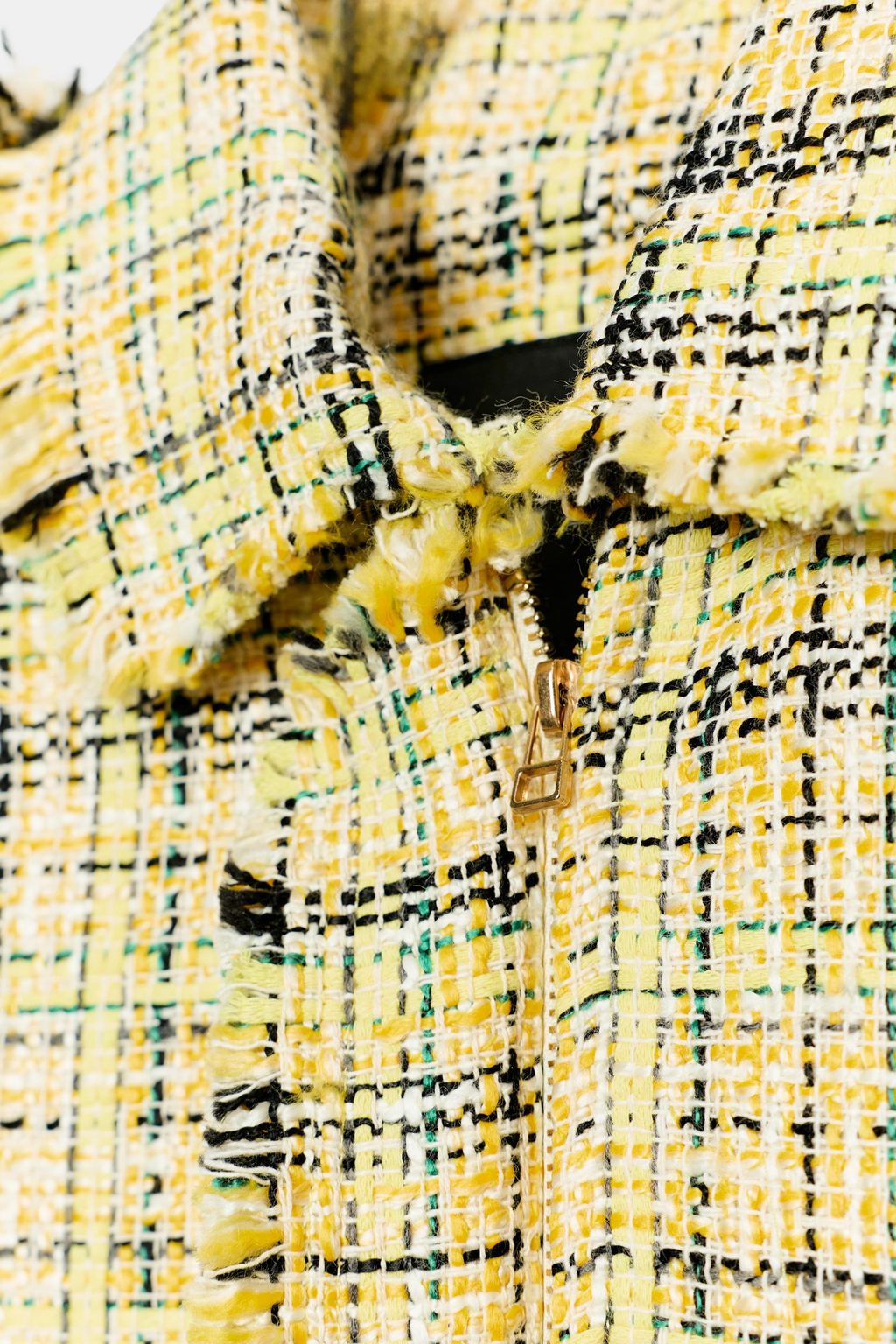 CHAQUETA CUADROS TEXTURA ZW COLLECTION / Amarillo - Zara фото 7