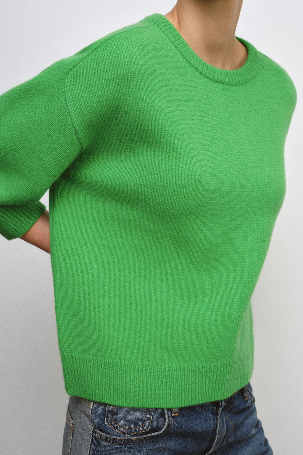 100% WOOL HAMMER SLEEVE JUMPER - Zara фото 8