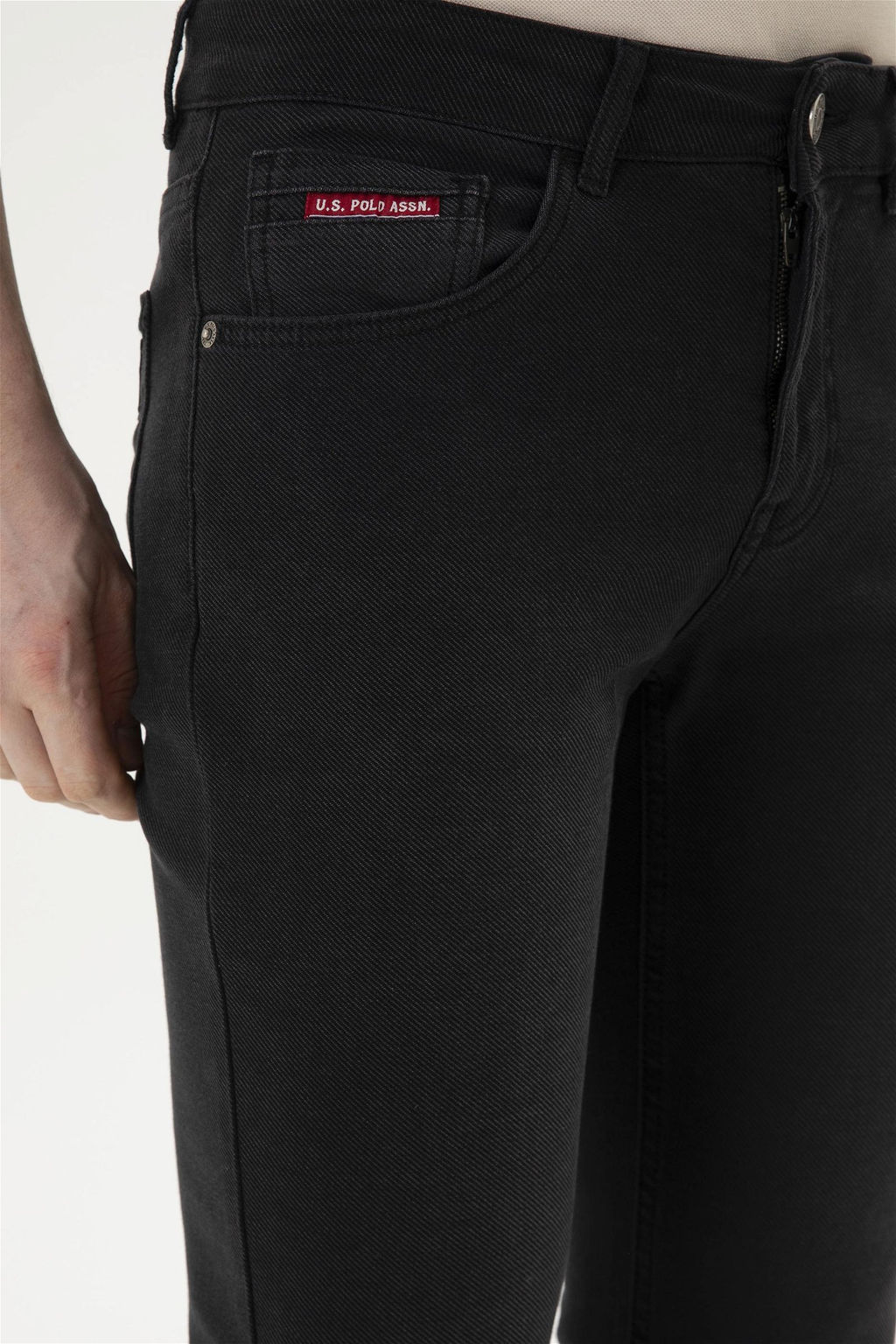 Мужские черные джинсовые брюки - U.s. polo assn фото 5