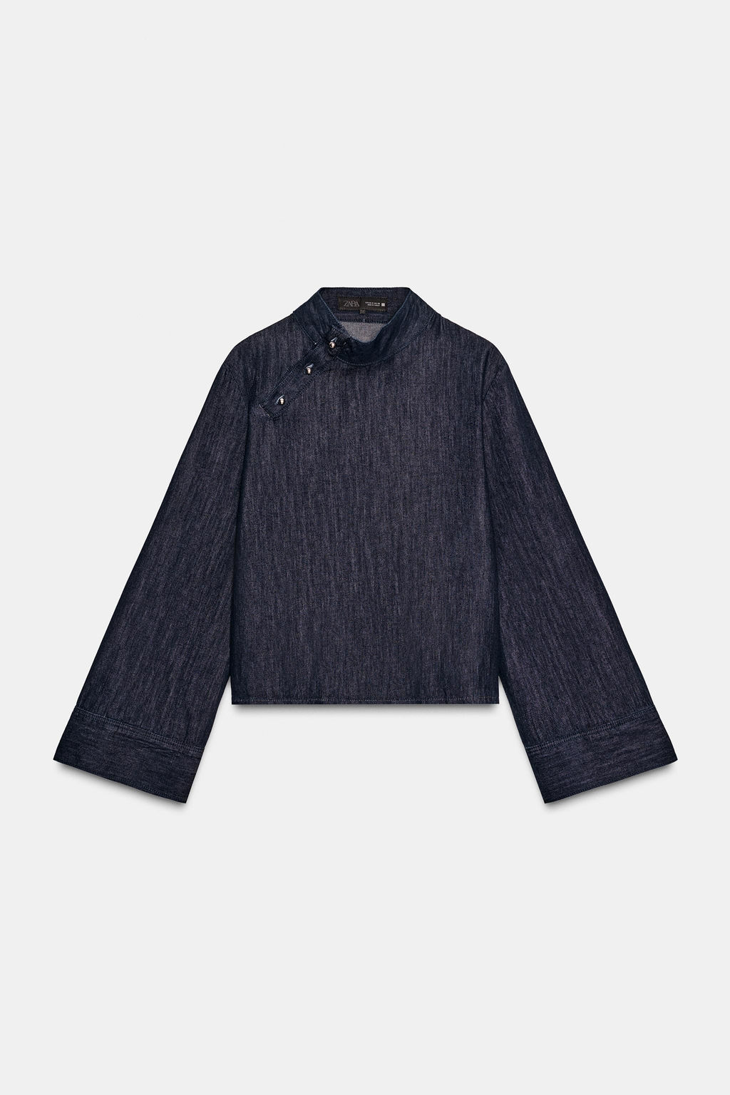 Z1975 DENIM HIGH NECK SHIRT