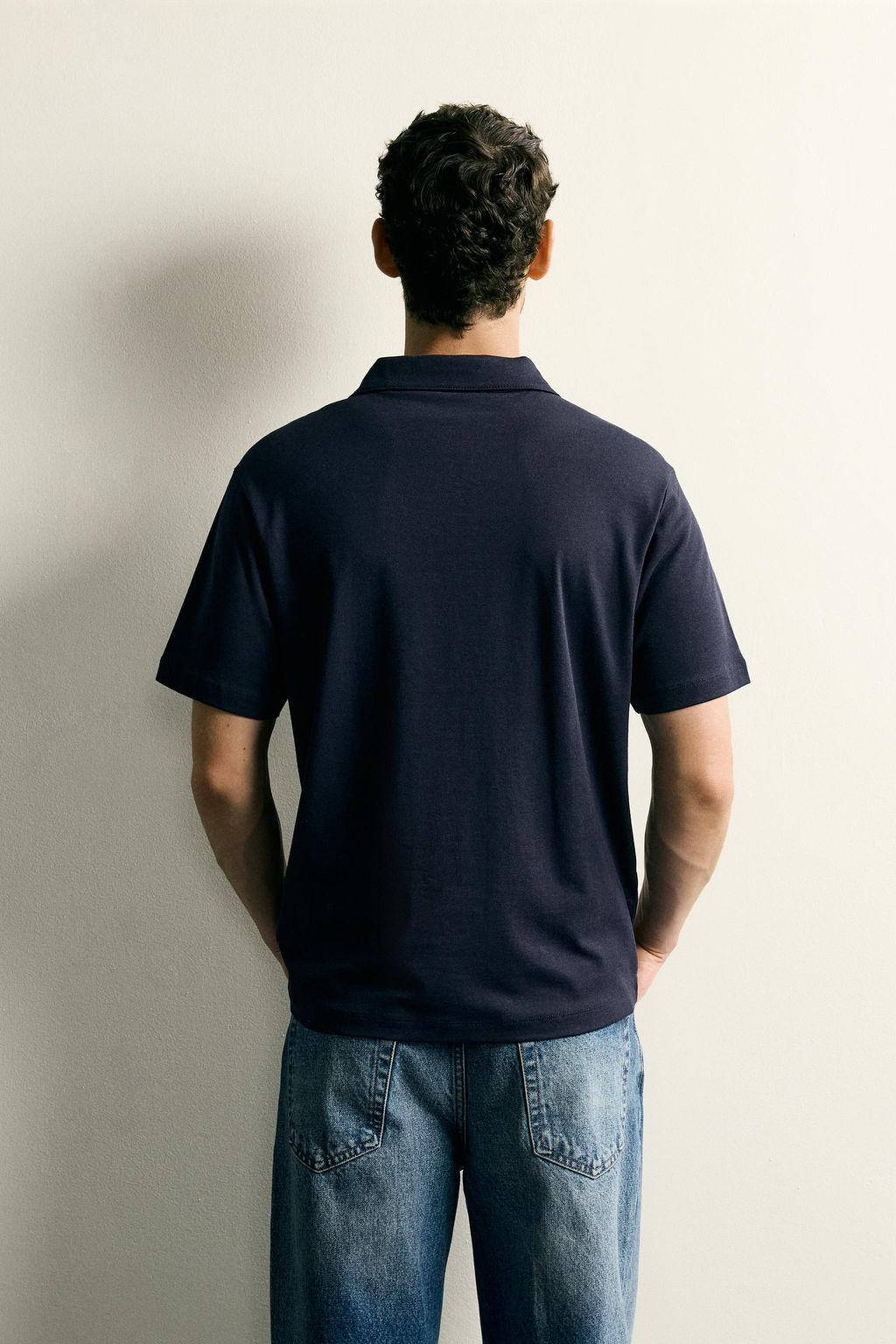 POLO FLUIDO REGULAR FIT RAYAS / Marino - Zara фото 3