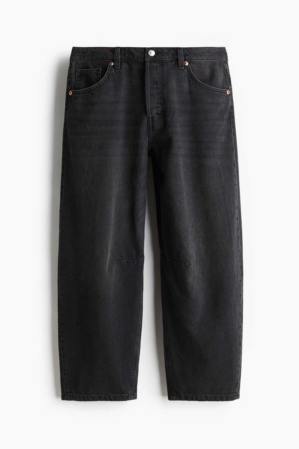 Barrel Regular Cropped Jeans - H&m фото 2