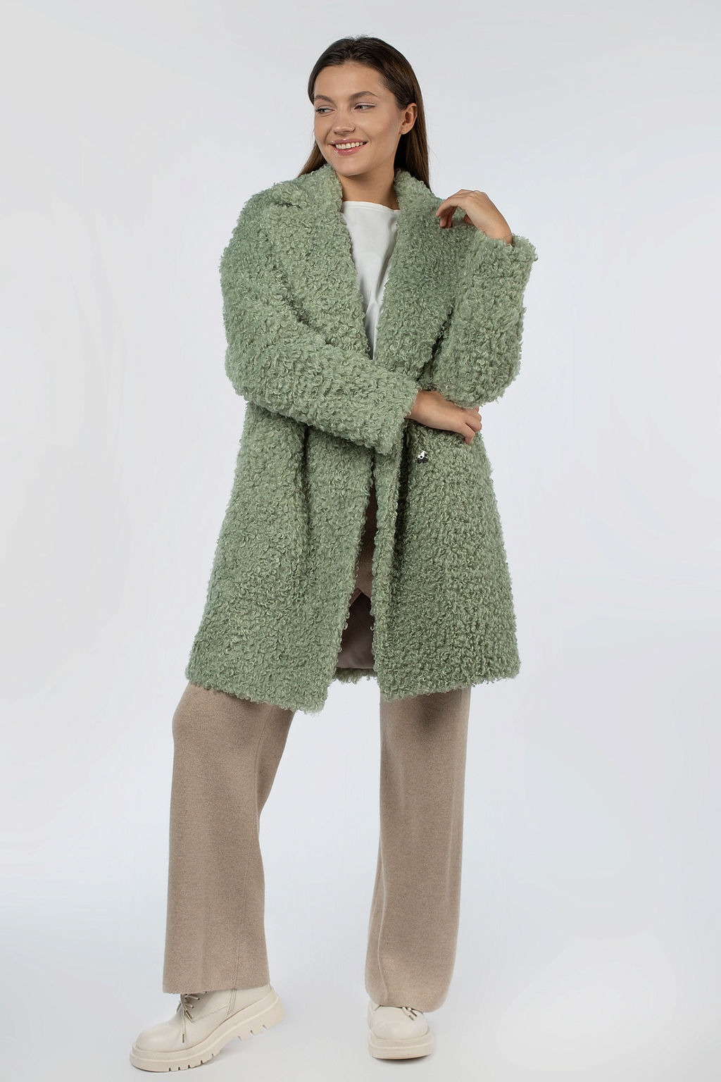 02-3158 Пальто женское утепленное - El podio фото 6