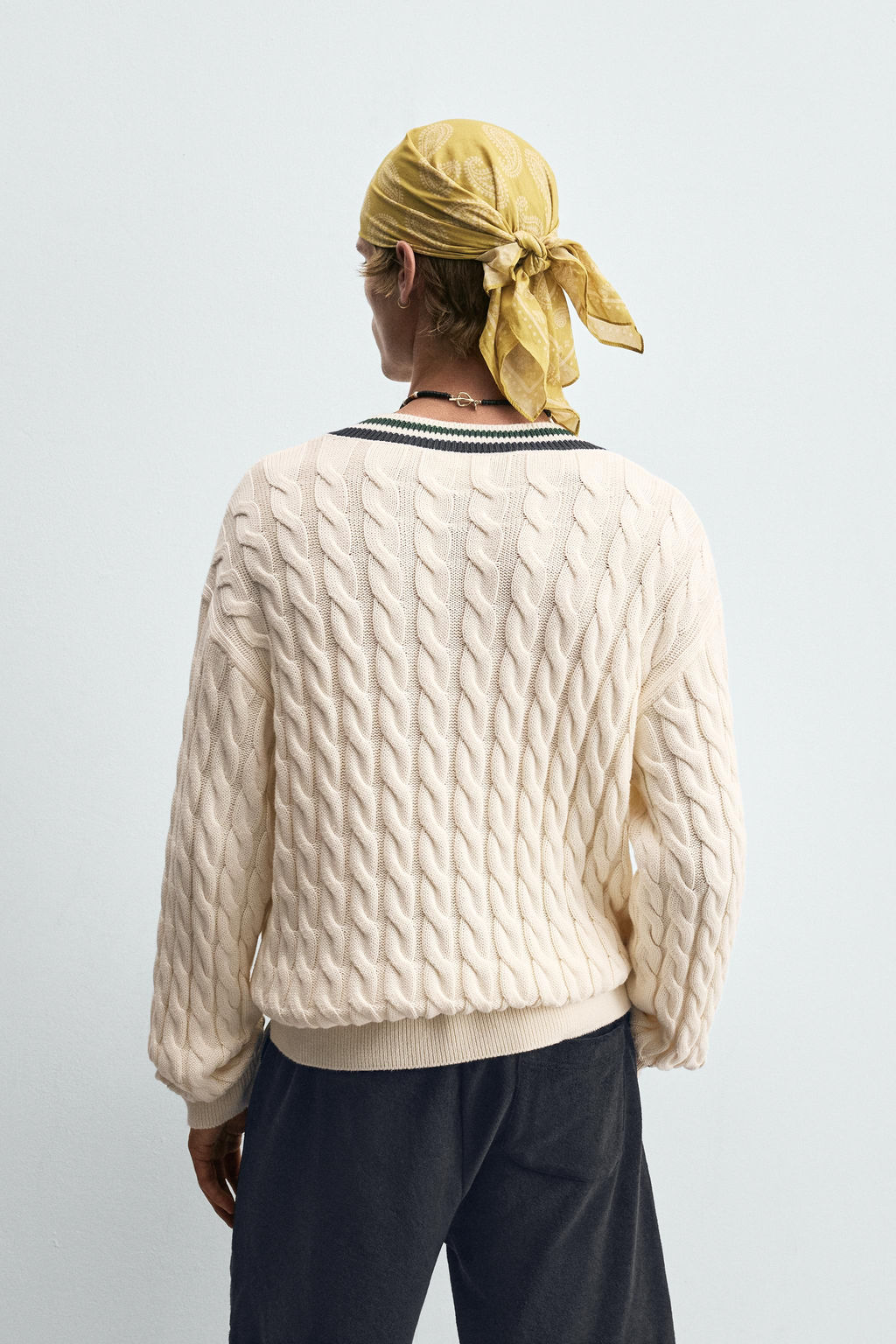 CABLE-KNIT SWEATER - Zara фото 10