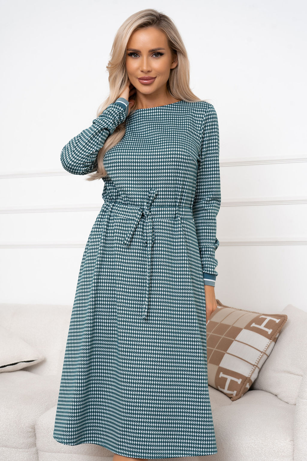 Платье Open Style 6353 зеленый