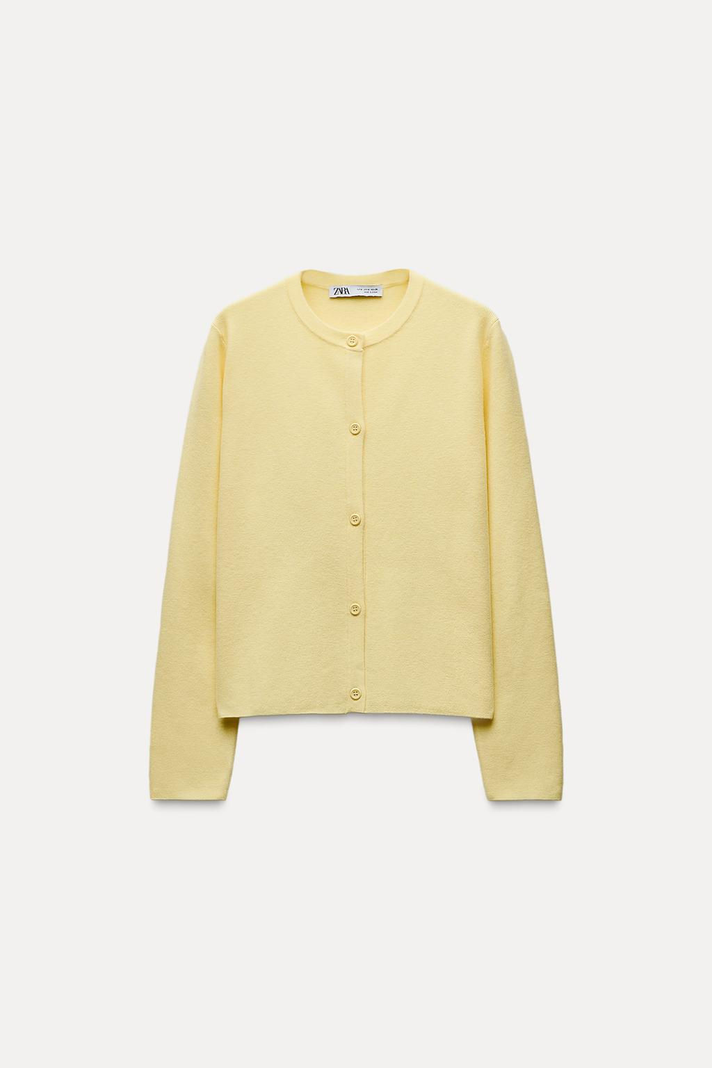 PLAIN KNIT CARDIGAN - Zara фото 3