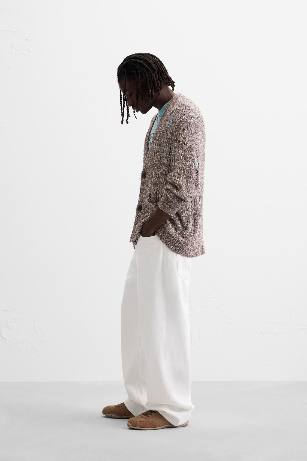 RIPPED-EFFECT CARDIGAN - Zara фото 4