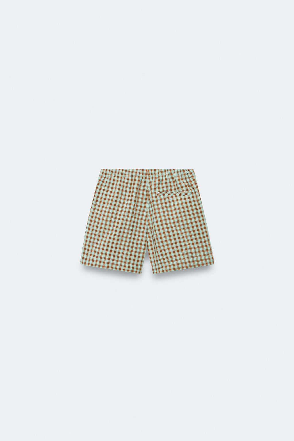 2-14 A?OS/ BERMUDA CUADRO VICHY LIMITED EDITION / Turquesa - Zara фото 2