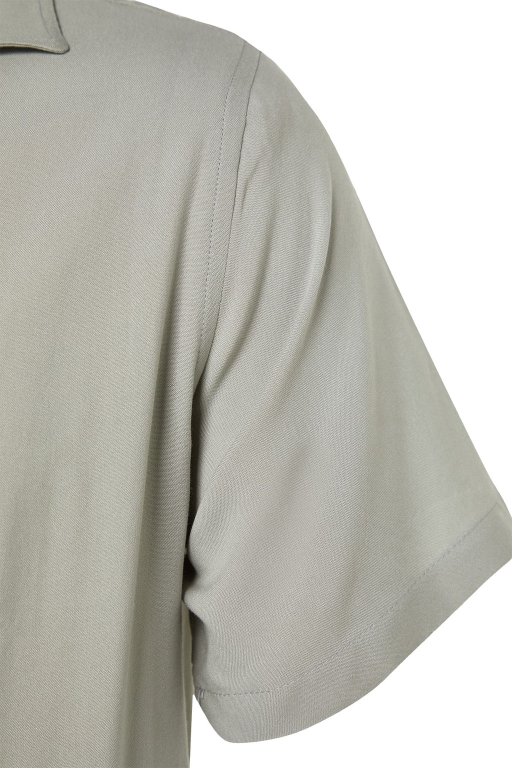 Gri Regular Fit Apas Yaka %100 Viskon Yazl?k Salas Viskon Gomlek TMNSS20GO0441 - Trendyolmilla фото 7