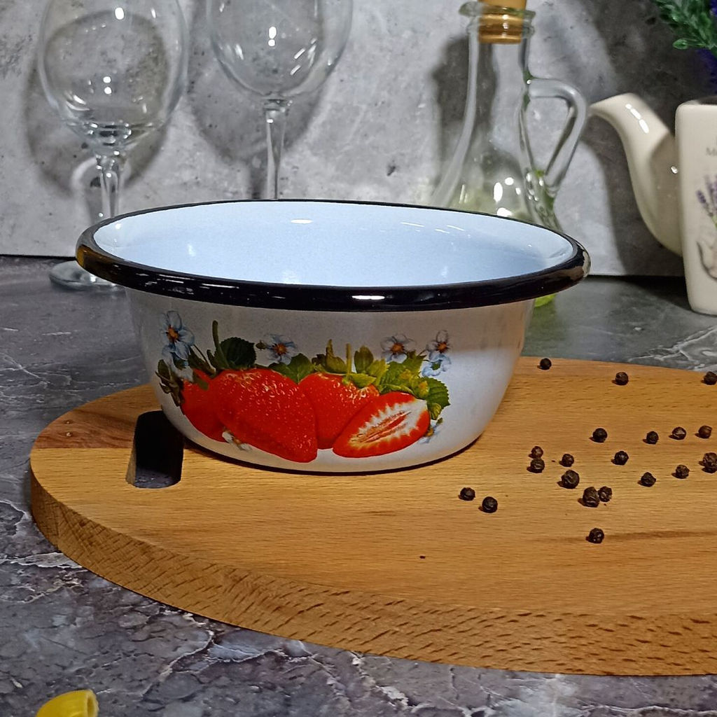 Миска 0,8 л. 1с5с с рисунком - Стальэмаль фото 2