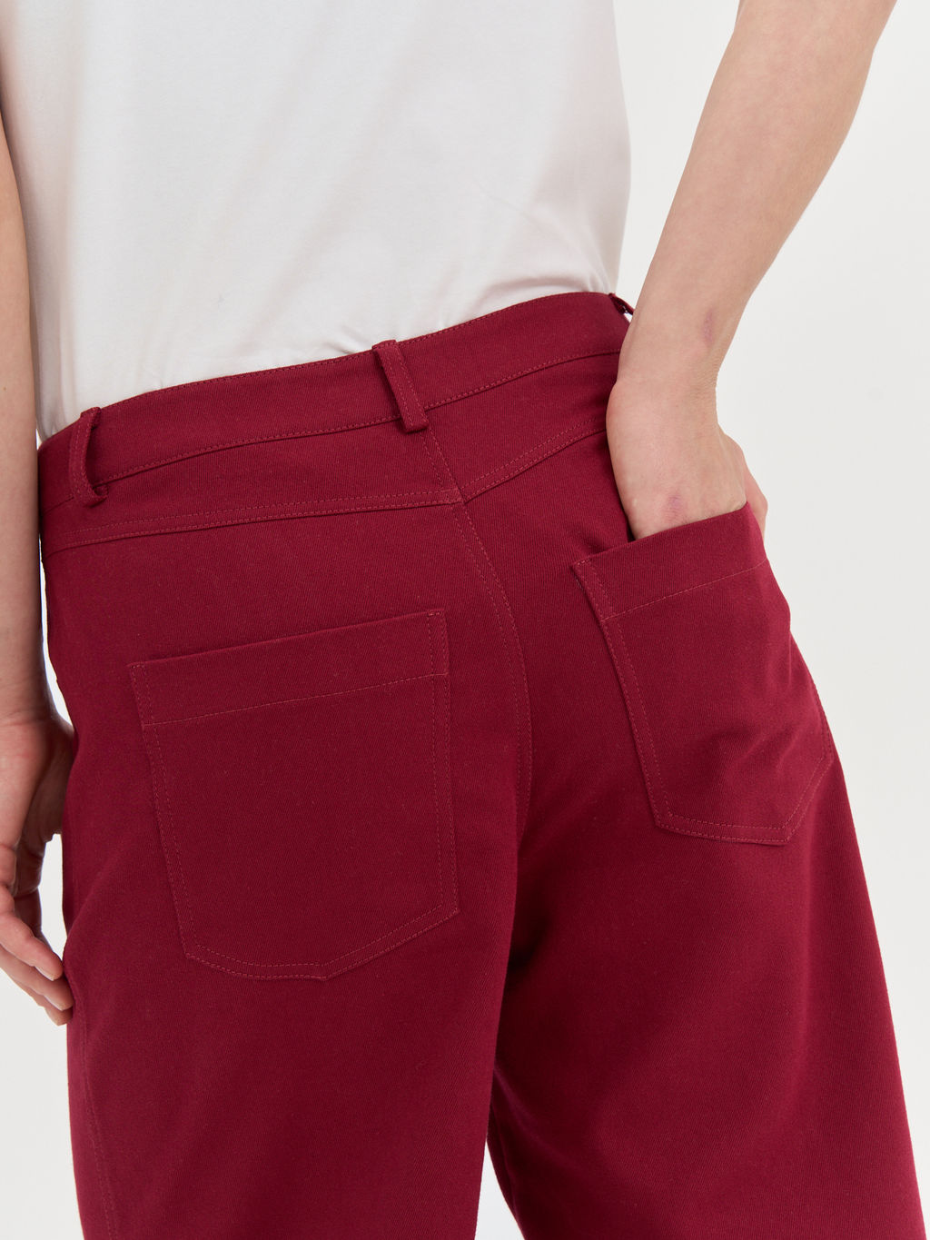 Брюки багги из денима "Брусника" женские