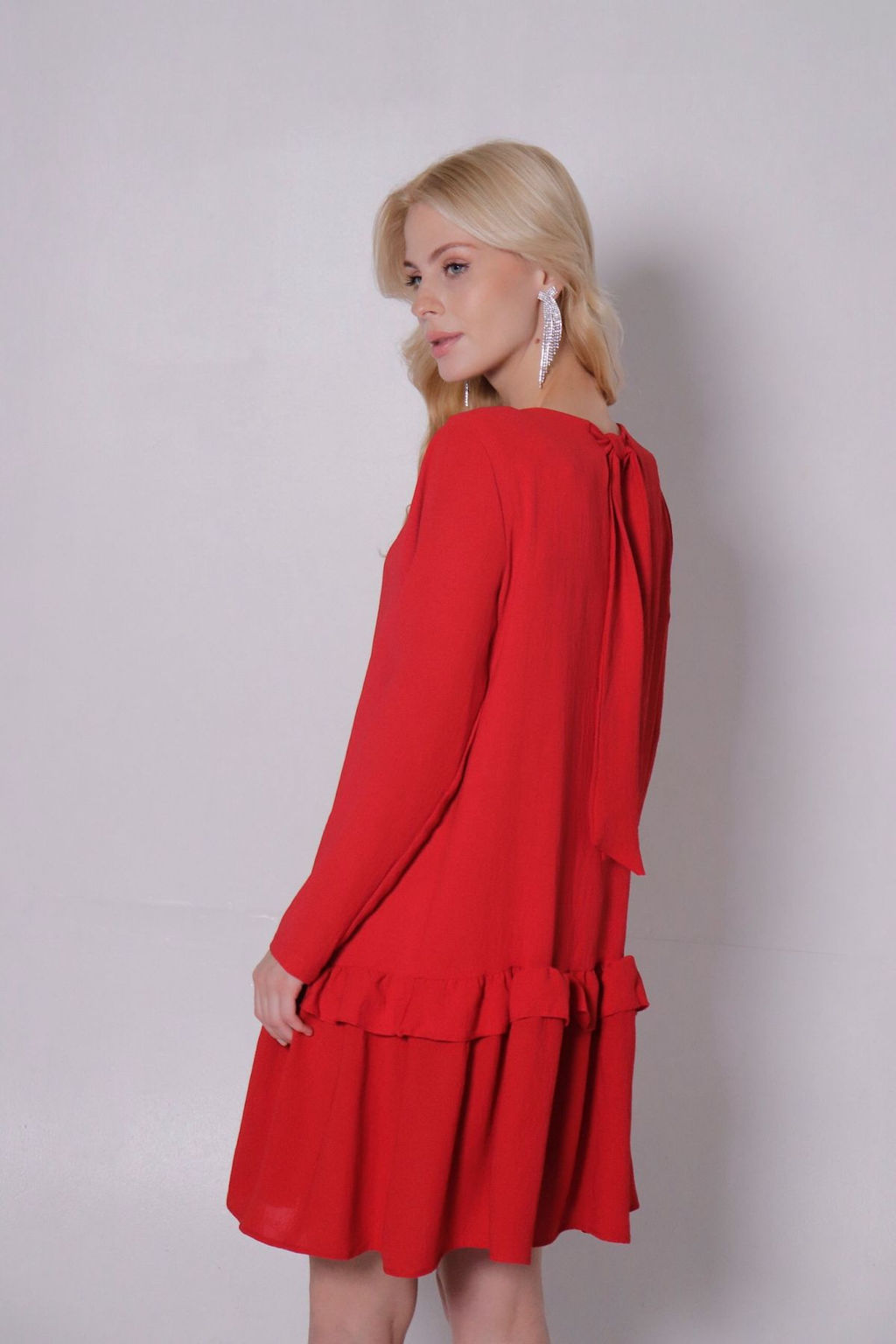 Платье-трапеция красное - Martichelli фото 9