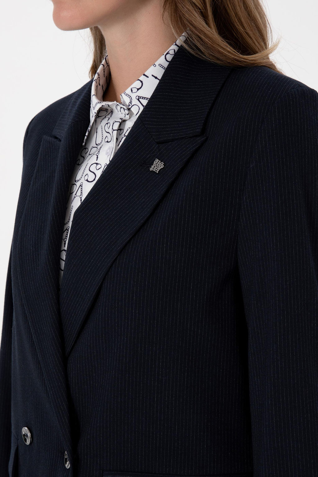 Kad_n Lacivert _izgili Ceket Sepette S_rpriz _ndirim - U.s. polo assn фото 7