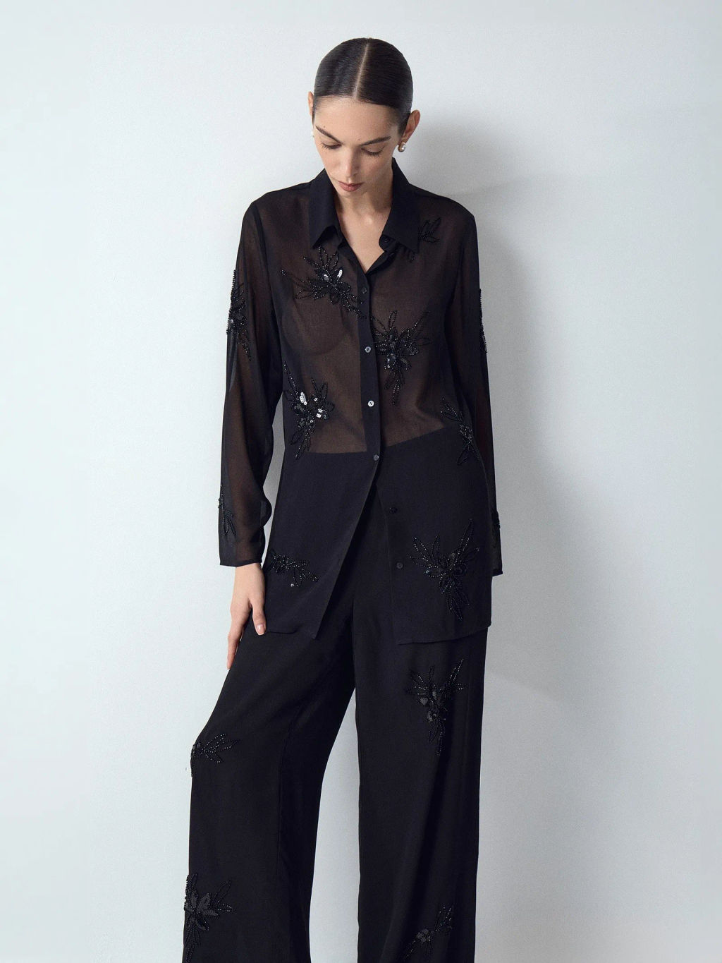 ЕМКА / Брюки с узором из бисера - Emka фото 3