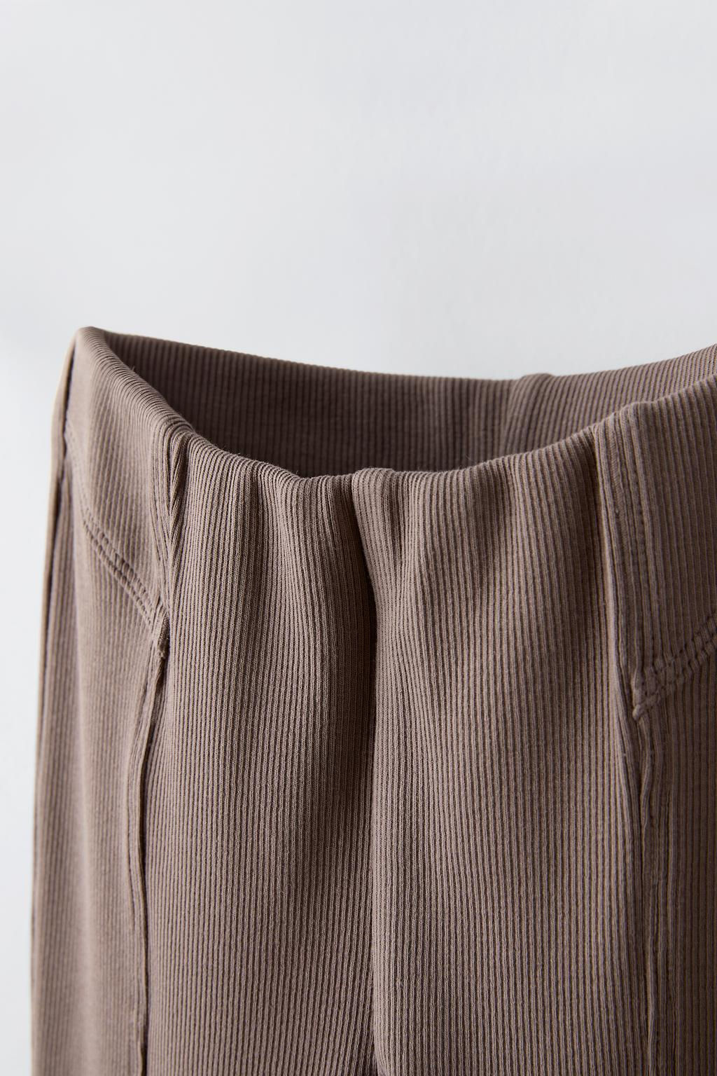 FLARED RIBBED LEGGINGS - Zara фото 10