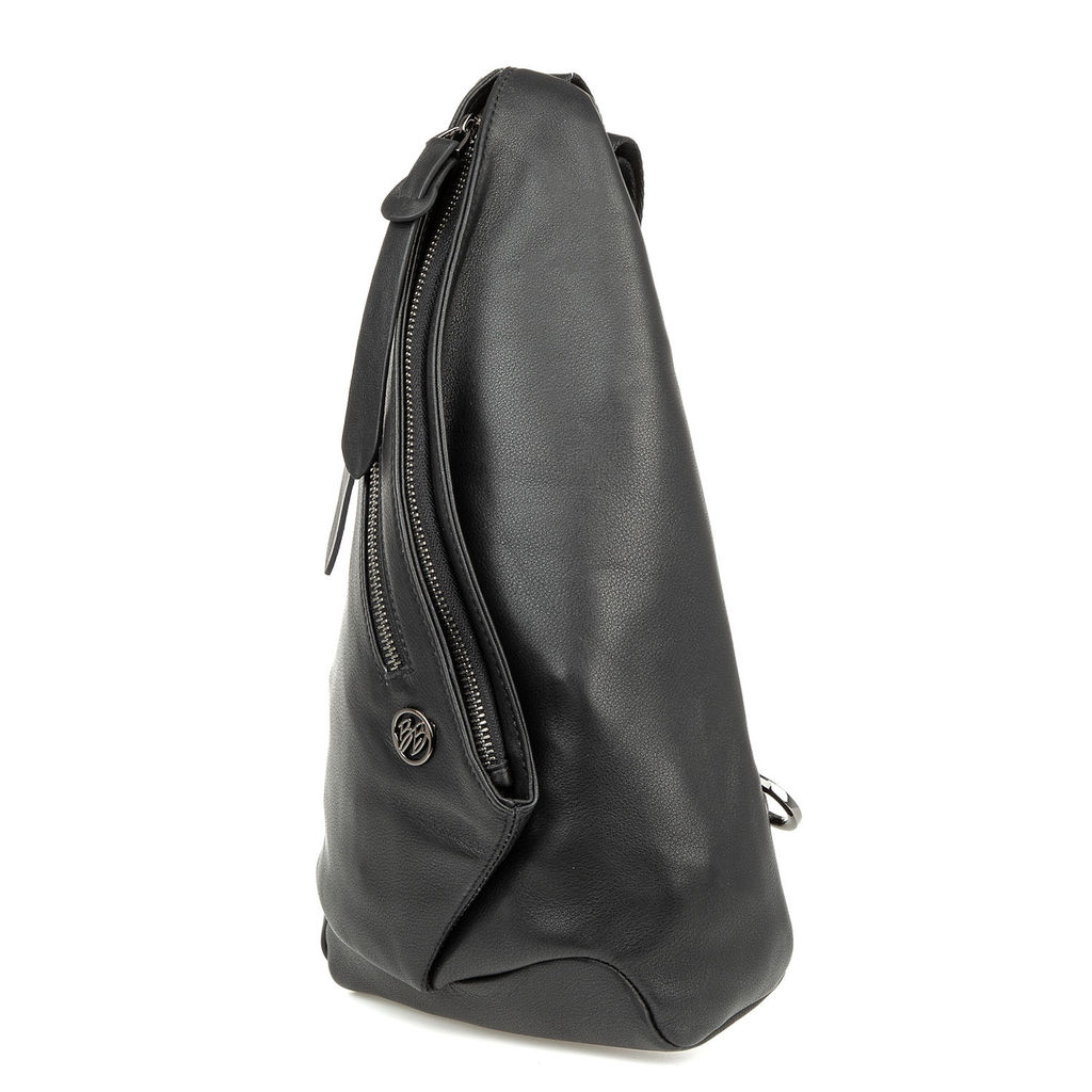 Мужская кожаная сумка-слинг - Barcelo biagi фото 2