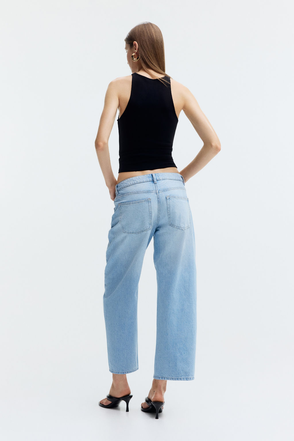 Barrel Regular Waist Ankle Jeans - H&m фото 6