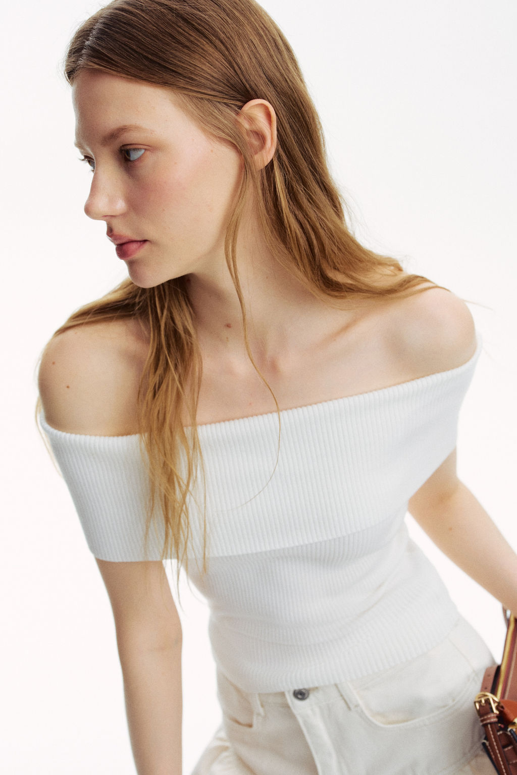 Top off-the-shoulder en punto de canal? - H&m фото 3