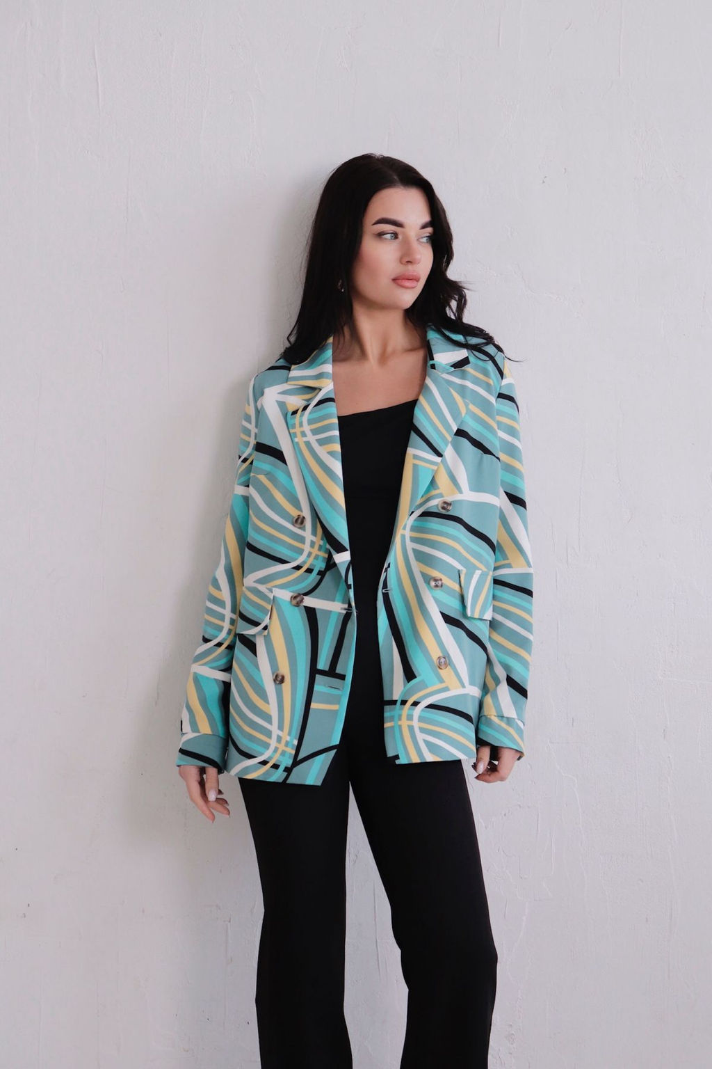 Двубортный жакет с английским воротником - Martichelli фото 191