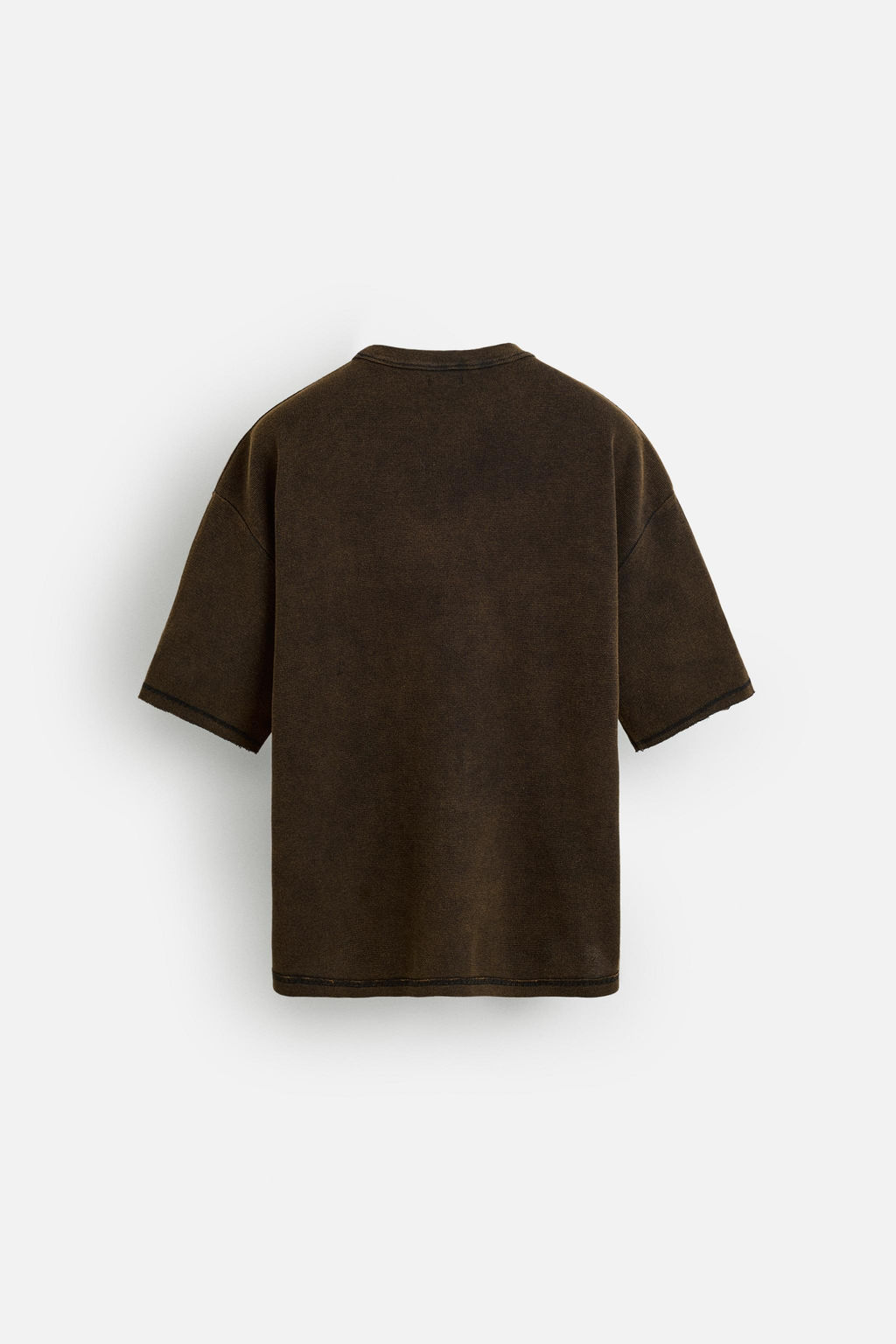 WASHED PRINT KNIT T-SHIRT - Zara фото 8