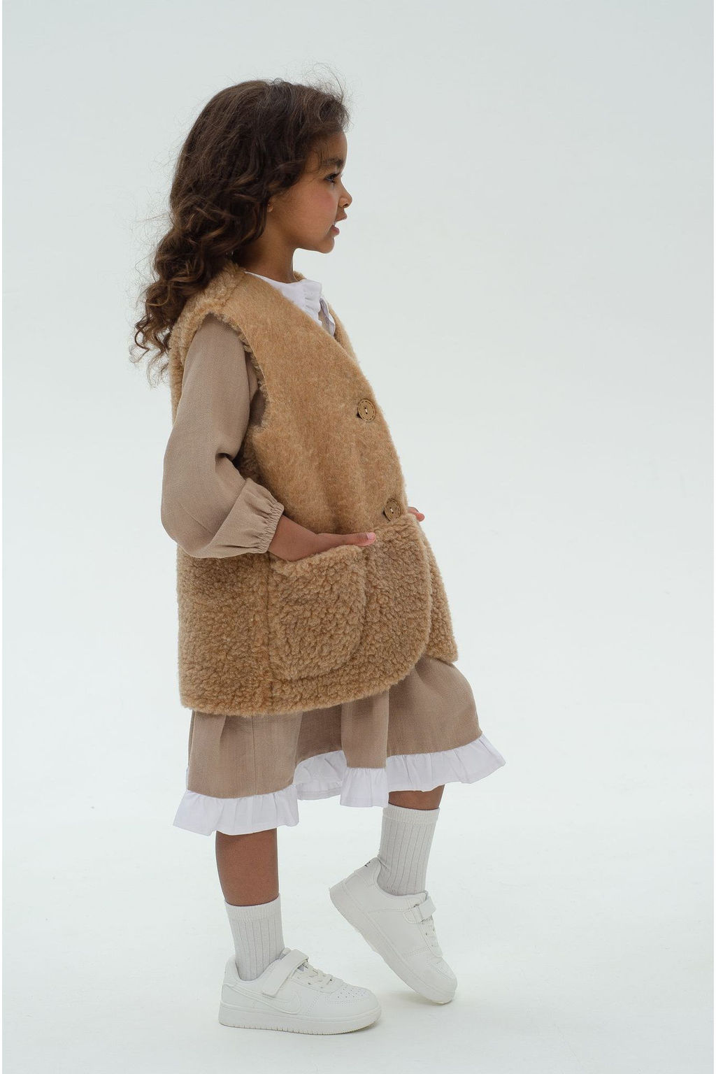 Жилет детский меховой ПЛЮША - Woollamb фото 21